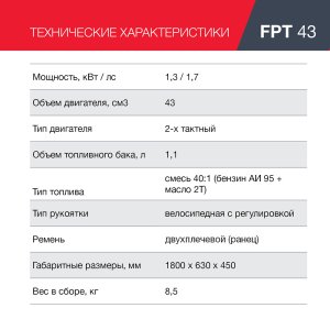 Бензиновый триммер FUBAG FPT 43 в Улан-Удэ фото