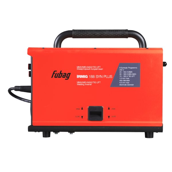 FUBAG Сварочный полуавтомат IRMIG 188 SYN PLUS + Горелка FB 250 3m + Маска сварщика Хамелеон IR 9-13N S  + Сварочные краги на подкладке красные FWGN 10R в ПОДАРОК в Улан-Удэ фото