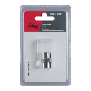 FUBAG Переходник 1/4 дюйма F - 1/4 дюйма F, блистер 1 шт в Улан-Удэ фото