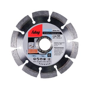 Алмазный отрезной диск FUBAG Beton Pro D125 мм/ 22.2 мм по бетону в Улан-Удэ фото