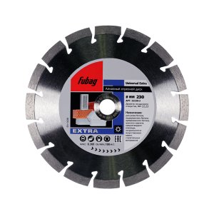 Алмазный отрезной диск FUBAG Universal Extra_ диам. 230/22.2 в Улан-Удэ фото