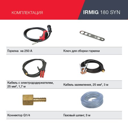 FUBAG Сварочный полуавтомат IRMIG 180 SYN с горелкой 250 А 3 м в комплекте в Улан-Удэ фото